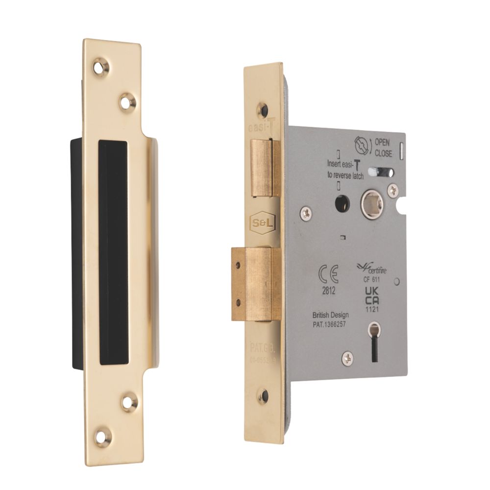 Smith Locke Lever Polished Brass Architectural Sash Lock Mm Case