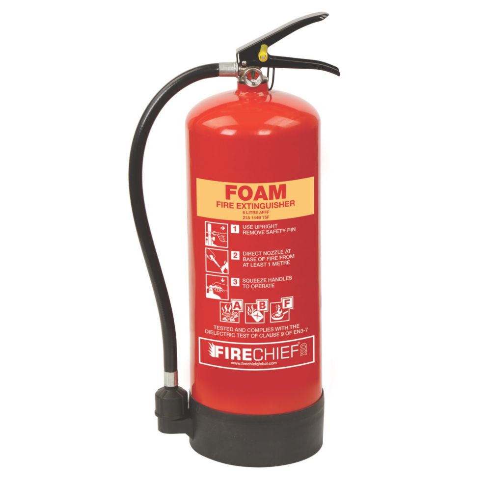 Firechief Cxf Foam Fire Extinguisher Ltr Screwfix