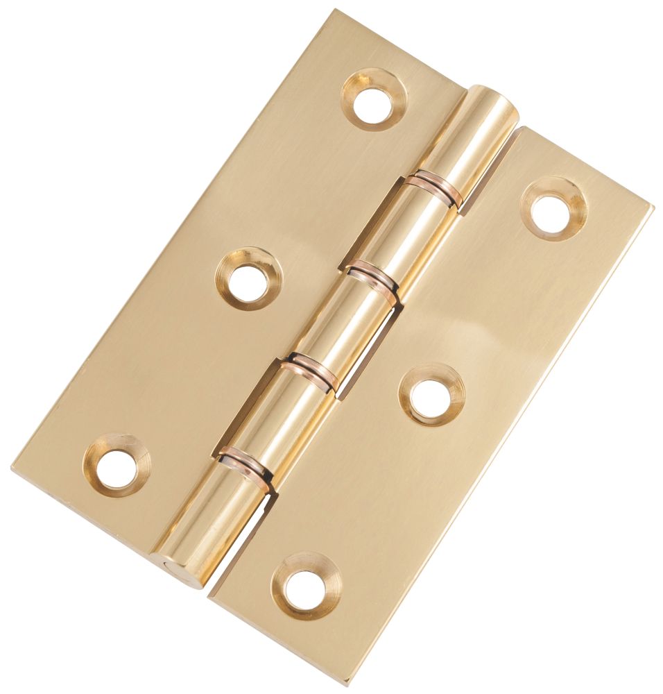 Polished Brass Double Phosphor Bronze Washered Hinges 76 x 51mm 2 Pack Reviews