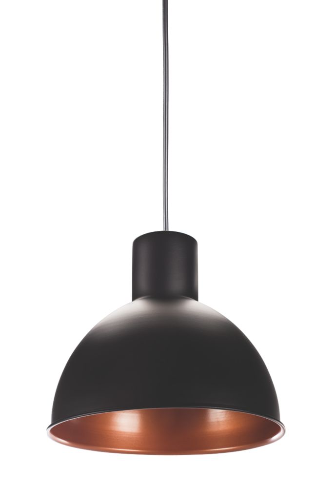 Black And Bronze Pendant Light smartwares industrial es pendant light black bronze 60w 1014v