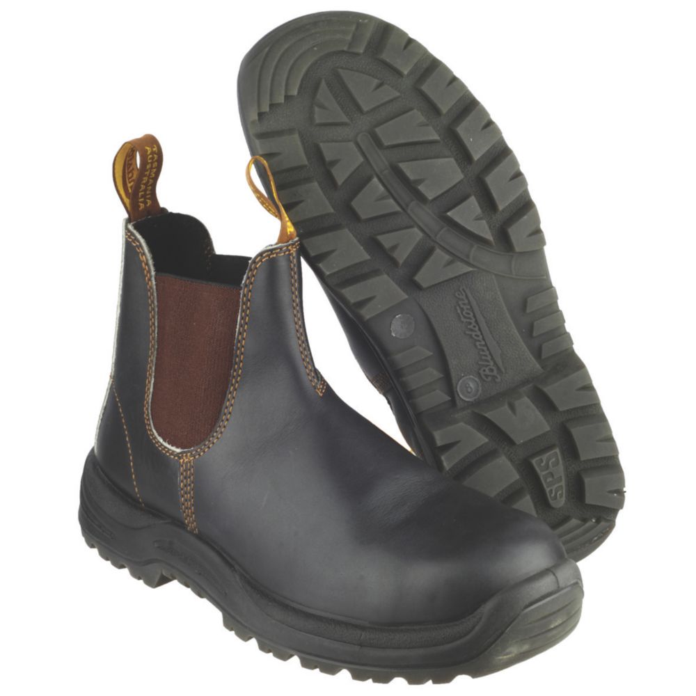 Blundstone 062 Safety Dealer Boots Brown Size 7