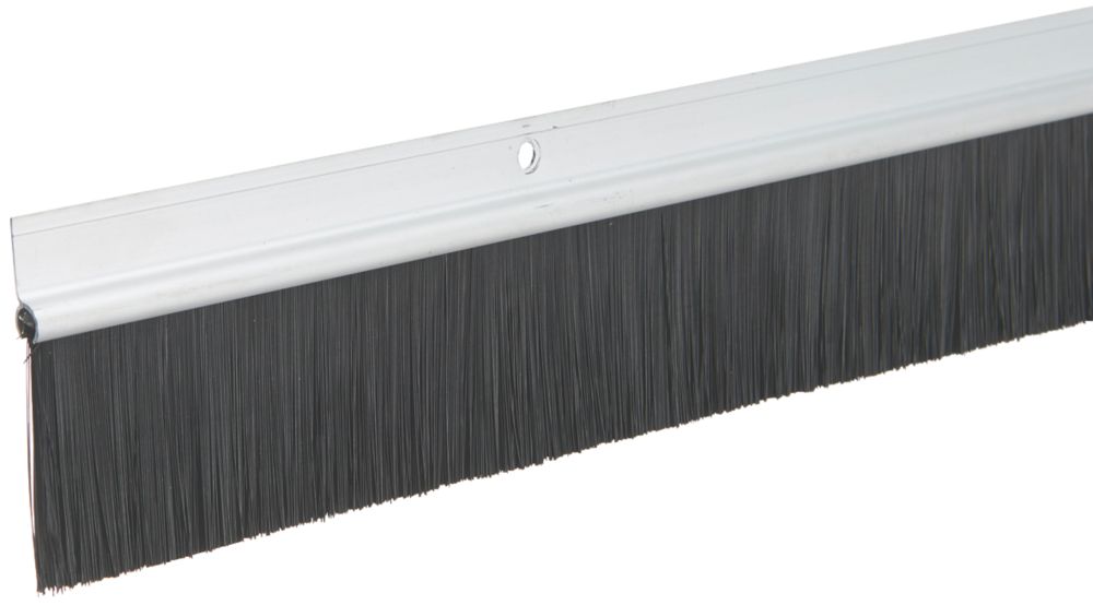 Diall Brushed Garage Door Draught Excluder Silver 1 25m 2 Pack