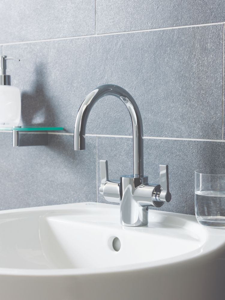 Ideal Standard Silver Basin Mixer Tap