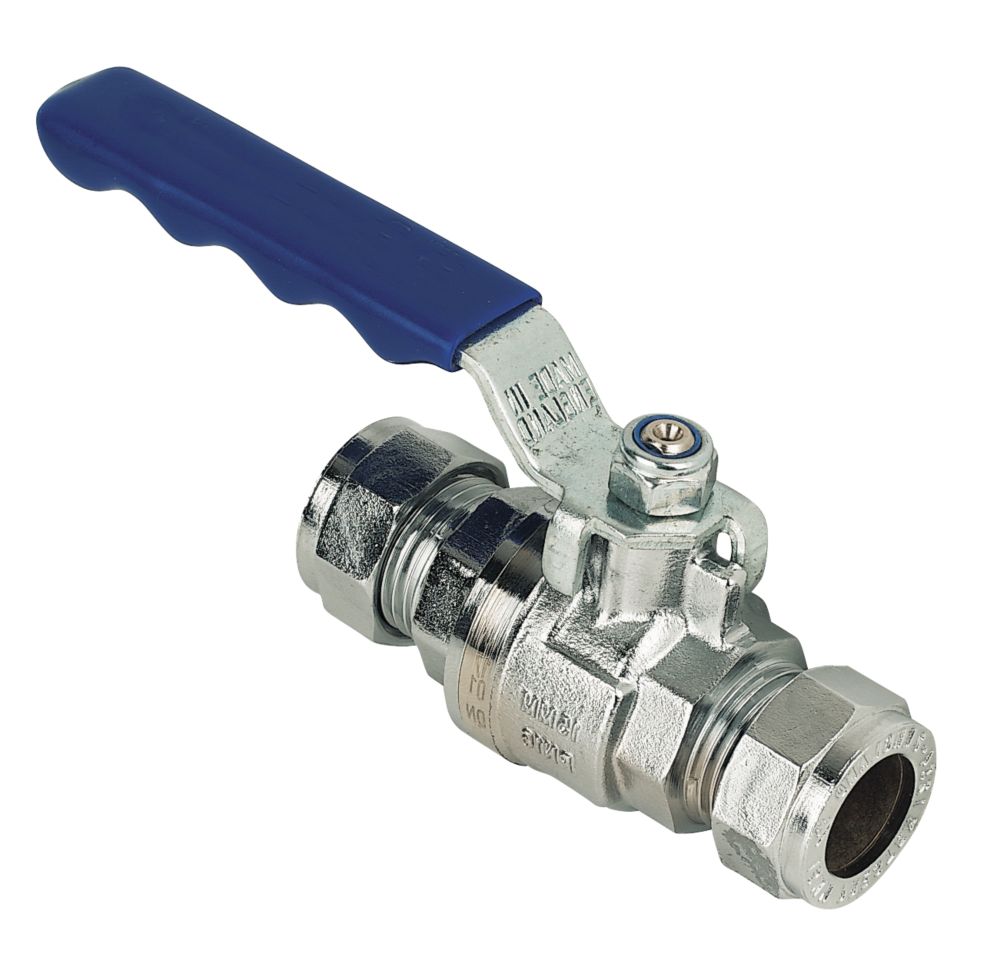 Pegler Ball Valve Blue 15mm