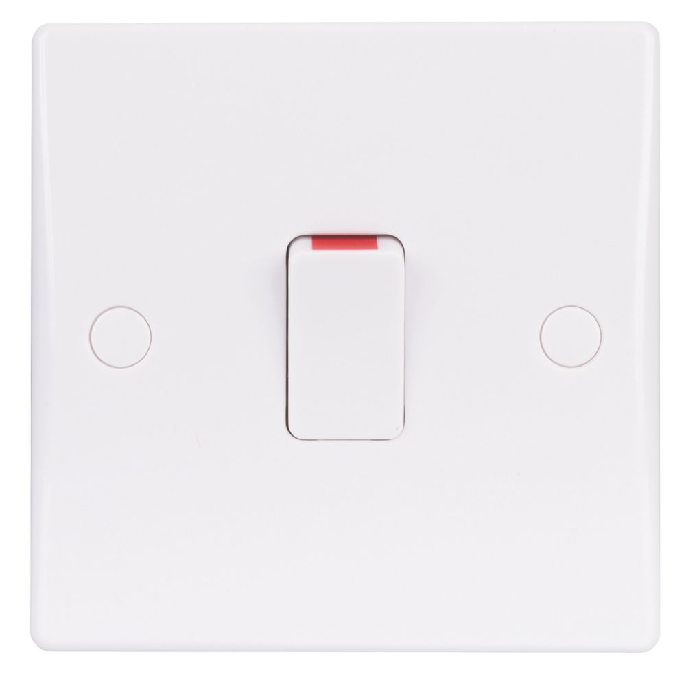 Schneider Electric Ultimate Slimline 20A 1-Gang DP Control Switch White