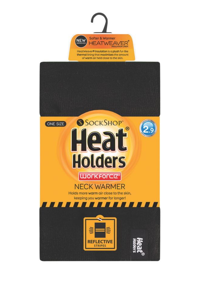 SockShop Heat Holders Thermal Neck Warmer Black