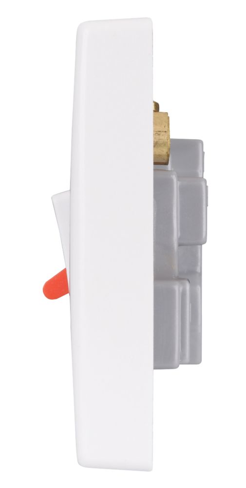 Schneider Electric Ultimate Slimline 45A 2-Gang DP Cooker Switch & 13A DP Switched Socket White