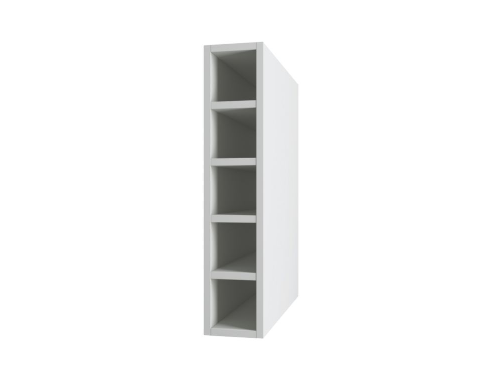 Wine Rack 150 X 282 X 738mm White Appliance Cabinets Screwfix Com