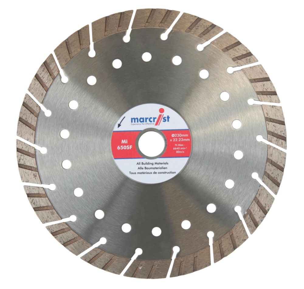 Marcrist Concrete/Stone Segmented Diamond Blade 230 x 22.2mm Reviews