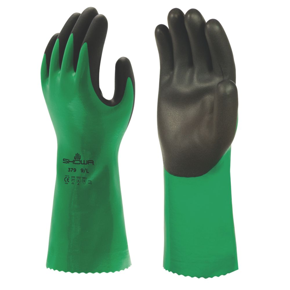 Showa Showa 379 Chemical Gauntlet Green / Black Large Reviews