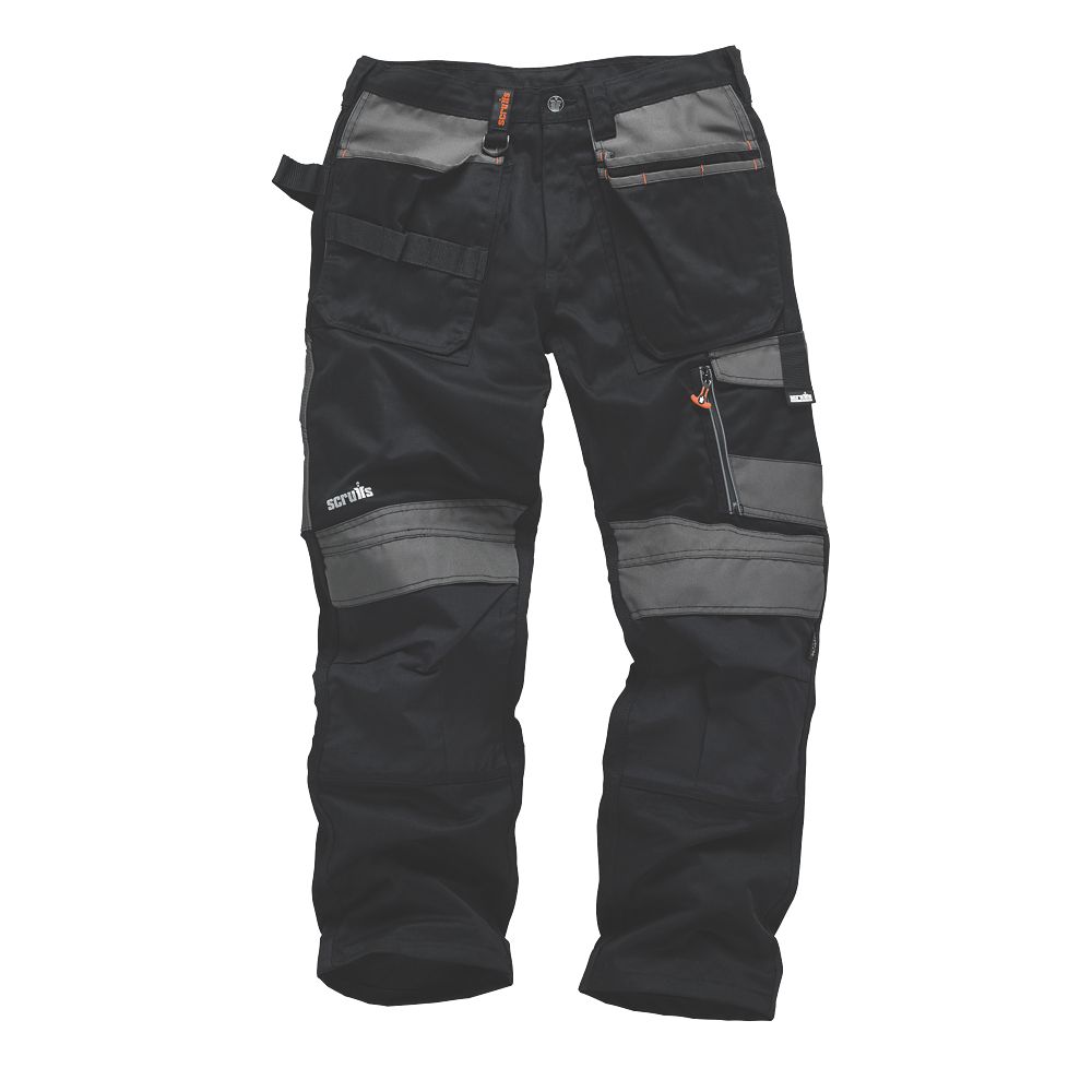 Scruffs 3D Trade Trousers Black / Grey 30