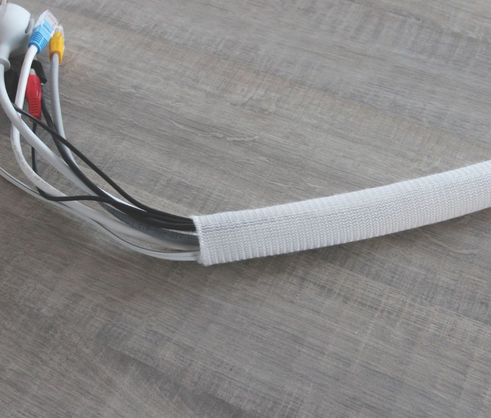 Label The Cable Cable Cover White 2m Cable Tidy Screwfix Com