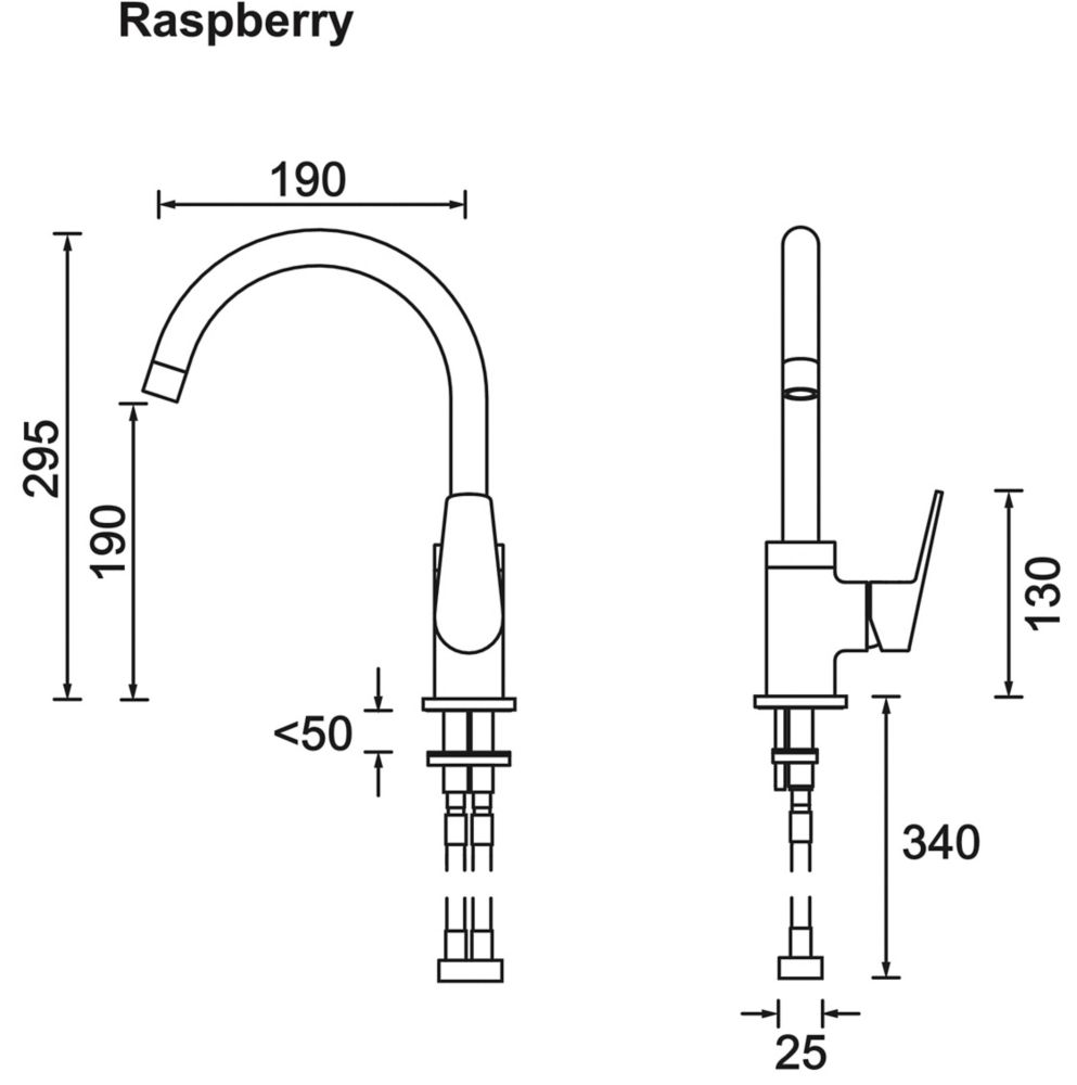 Bristan Raspberry Mono Mixer Chrome