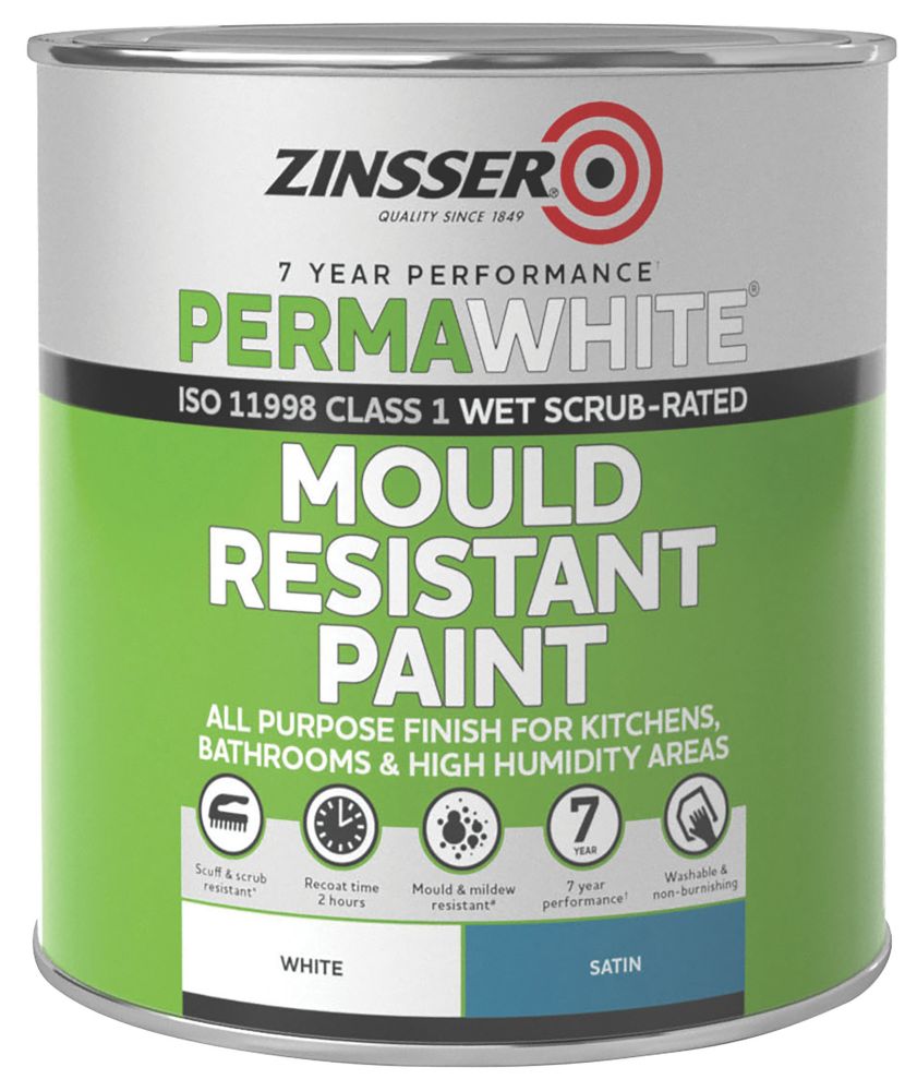 Zinsser Self Priming Paint Satin White 1ltr Specialist Paints
