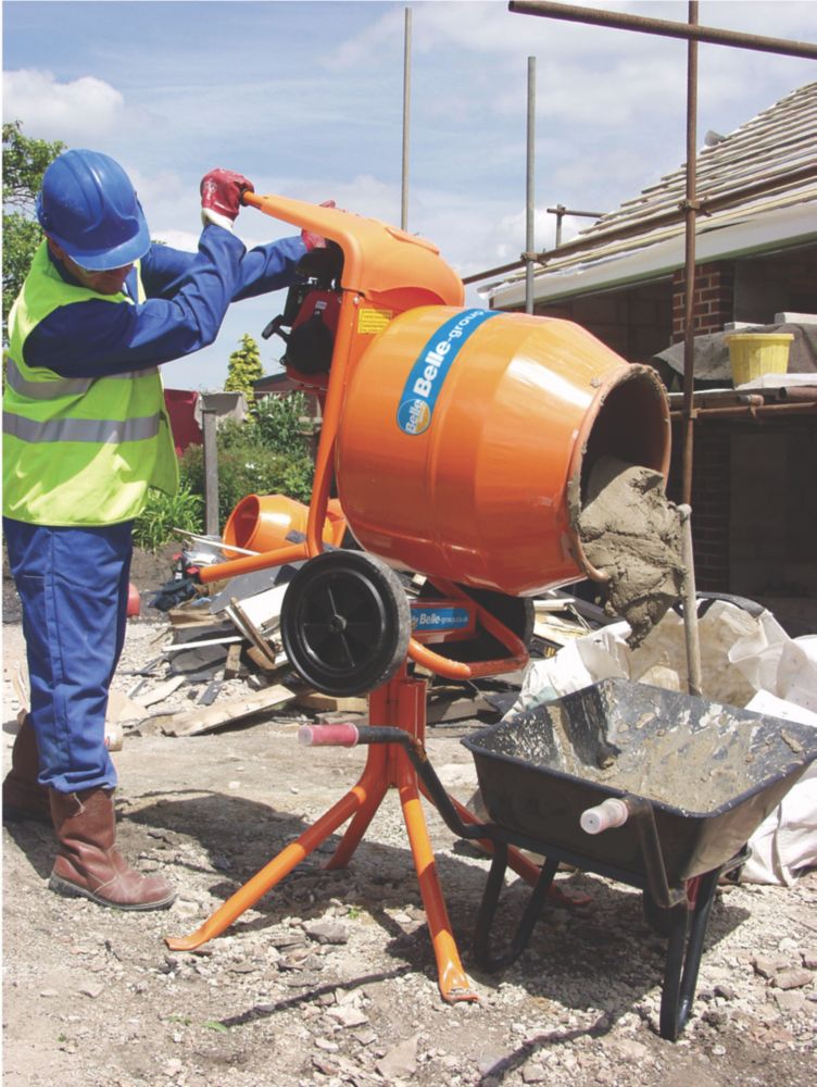 belle cement mixer capacity