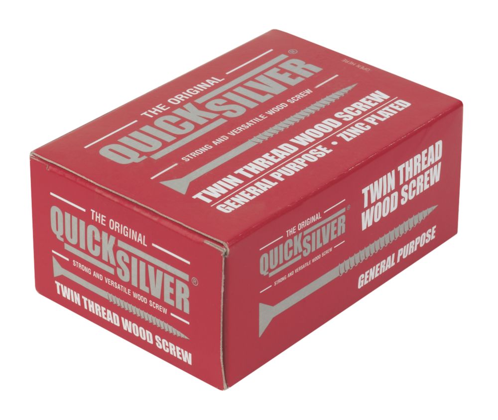 Quicksilver PZ Double-Countersunk Woodscrews 10 x 1½