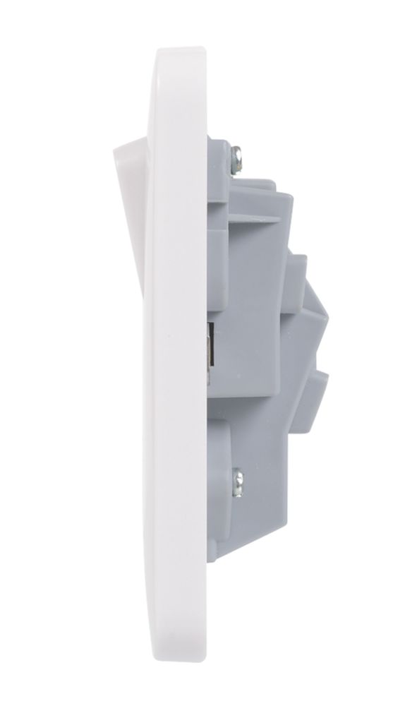 Schneider Electric Lisse 13A 1-Gang DP Switched Plug Socket White