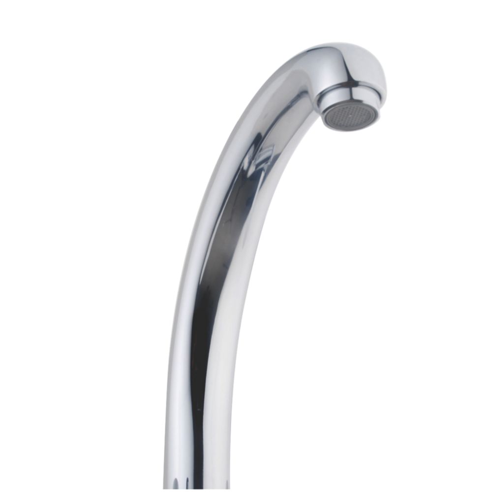 57A Deck-Mounted Dual-Lever Mixer Kitchen Tap Chrome