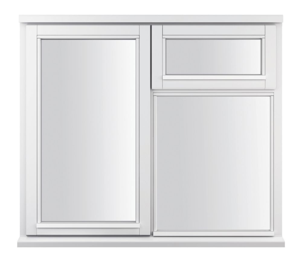 Jeld Wen Lh Double Glazed Casement White Painted Timber Window 1195 X 1045mm Windows Screwfix Com