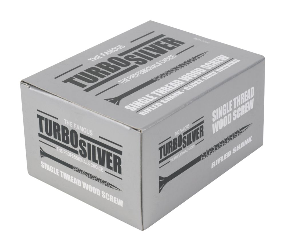 Turbo Silver PZ Double-Countersunk Multipurpose Screws 3 x 25mm 200 Pack