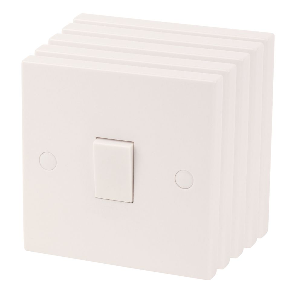 10AX 1-Gang 1-Way Light Switch White 5 Pack Reviews