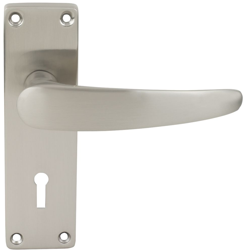 Smith & Locke Elegance Lock Door Handles Pair Brushed Nickel Reviews