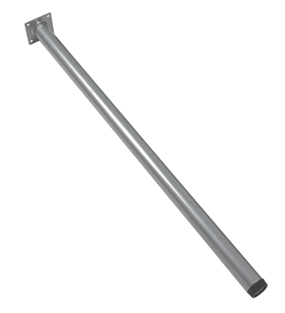 Rothley Round Furniture Leg Silver 700mm Worktop Fittings