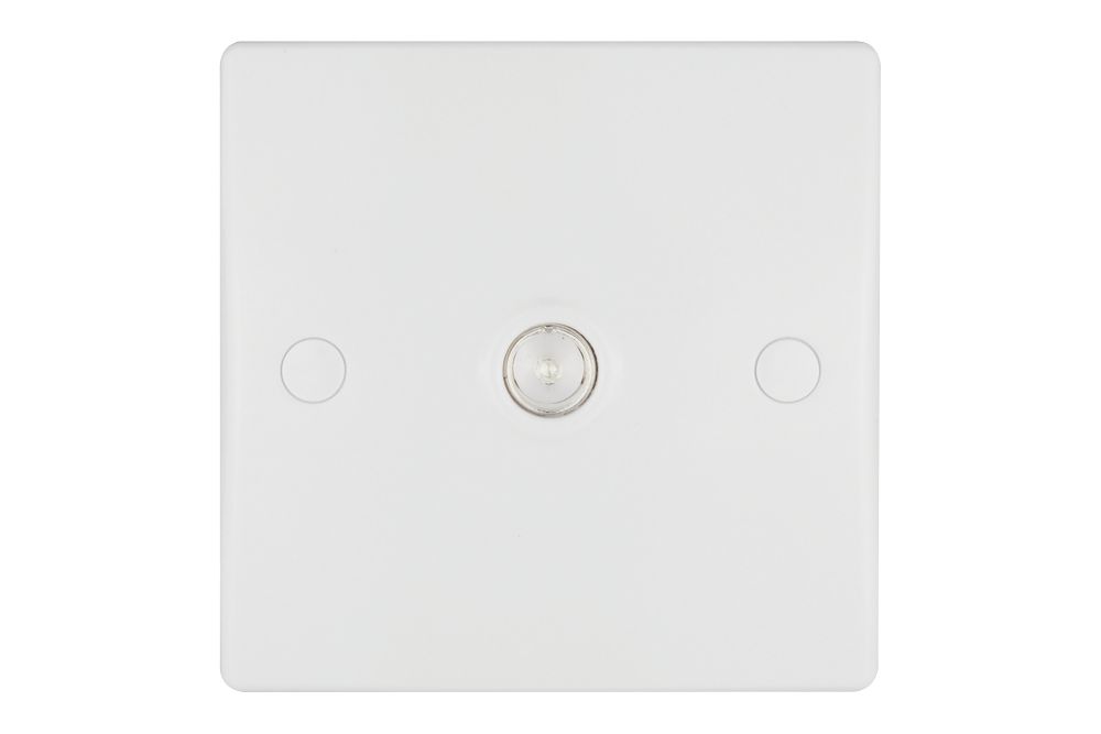 Schneider Electric Ultimate Slimline Coaxial TV Socket White