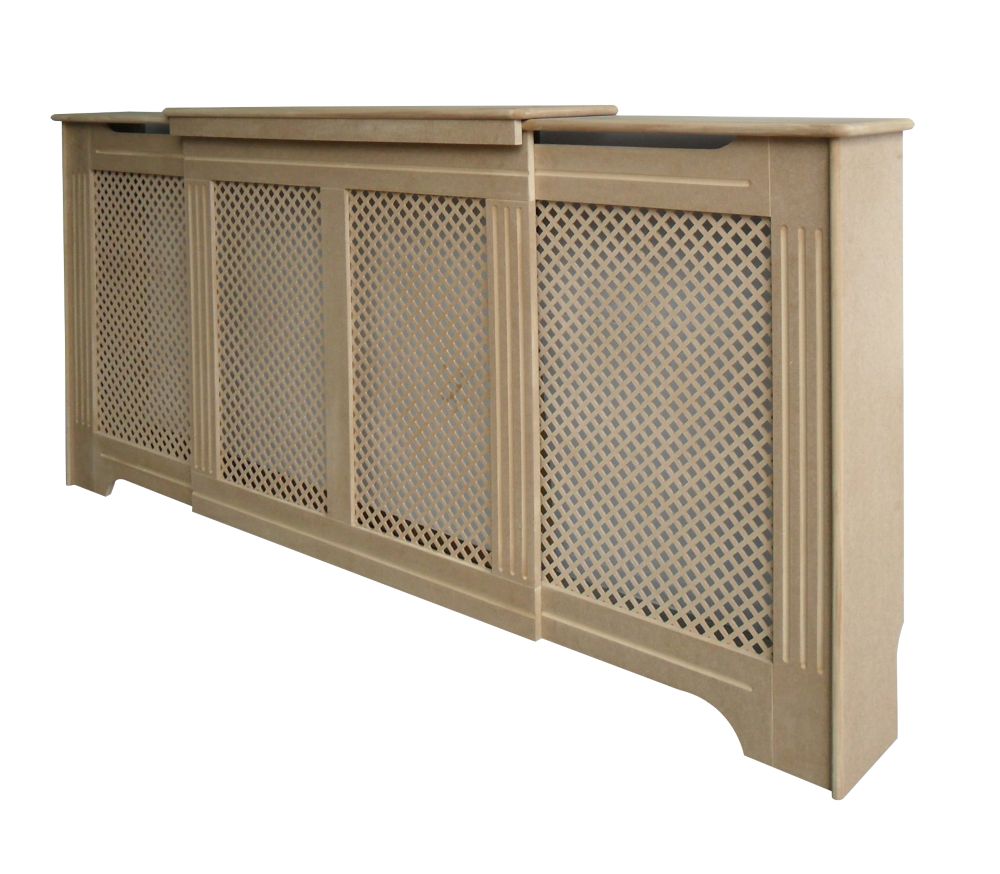 Victorian Adjustable Radiator Cabinet Unfinished 1425 1995 X 235 X