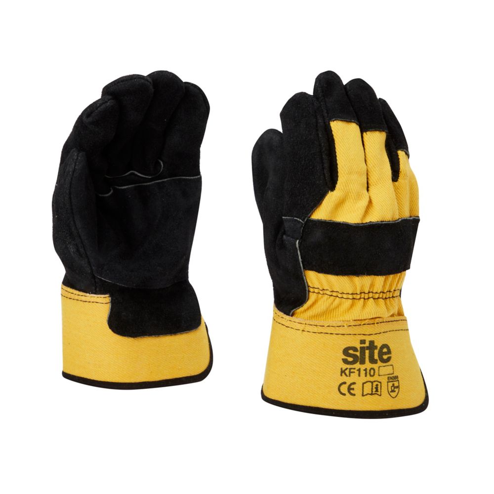 Site KF110 Premium Rigger Gloves Yellow / Black Large Reviews