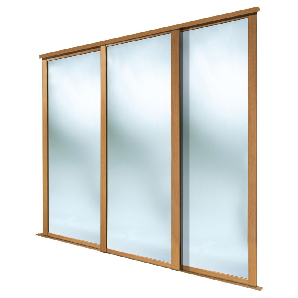 Spacepro Shaker 3 Door Framed Sliding Wardrobe Mirror Doors Mirror