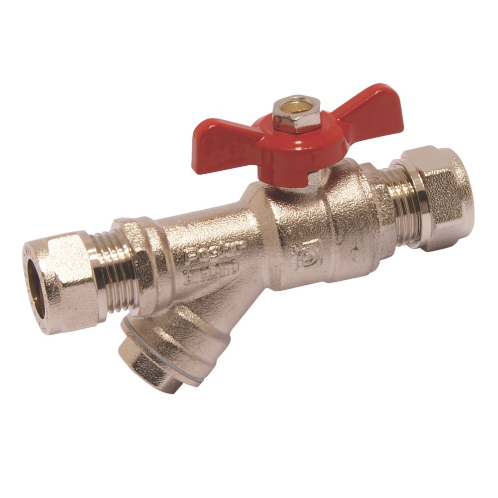 Pegler Ball Valve w/ Y Strainer Red 15mm Reviews