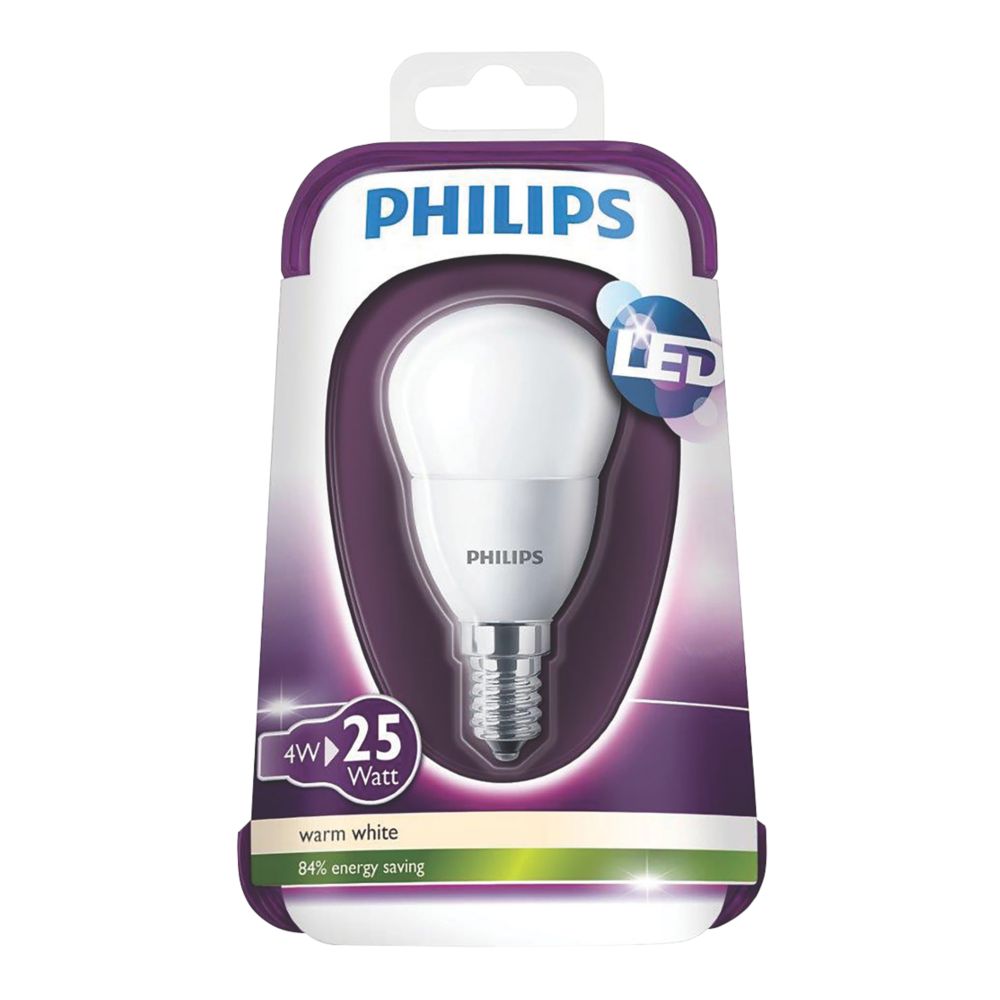 Philips SES Mini Globe LED Light Bulb 250lm 4W