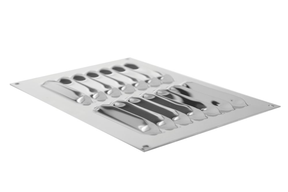 Xpelair Gas Louvre Vent Stainless Steel 189 x 126mm