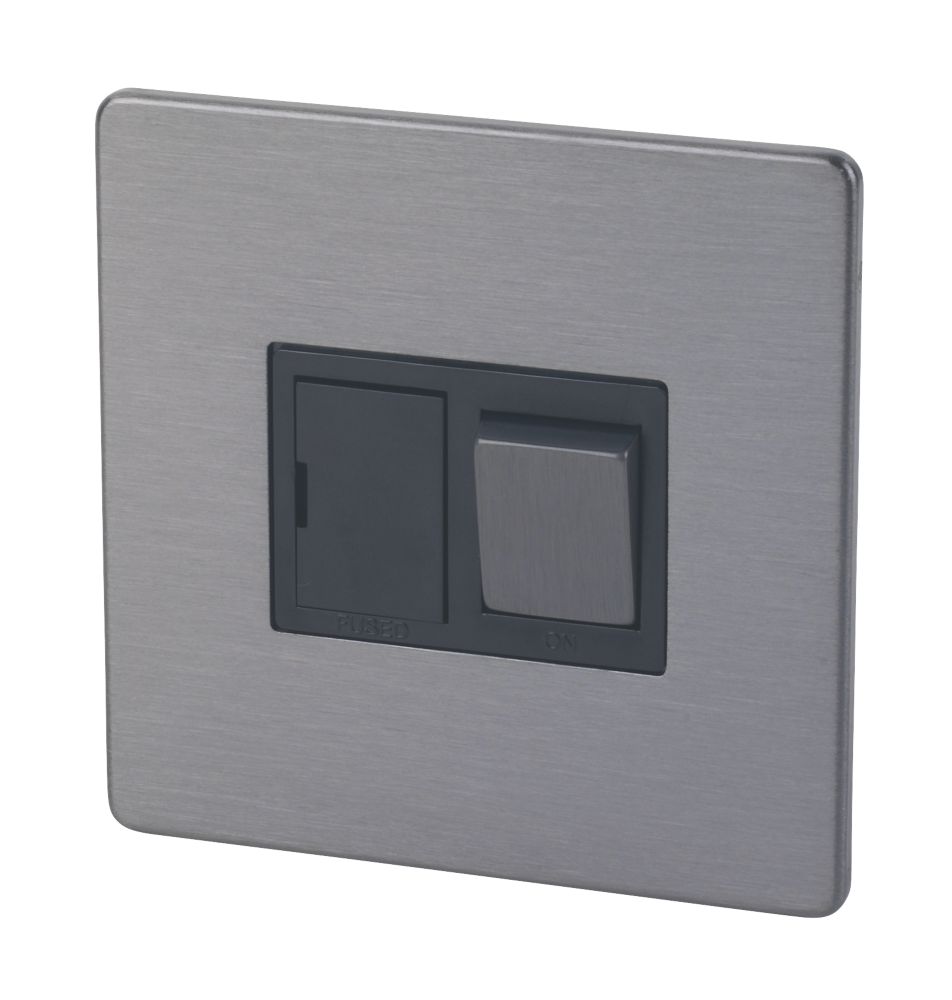 LAP 13A Switched Fused Spur Slate-Effect with Black Inserts Reviews