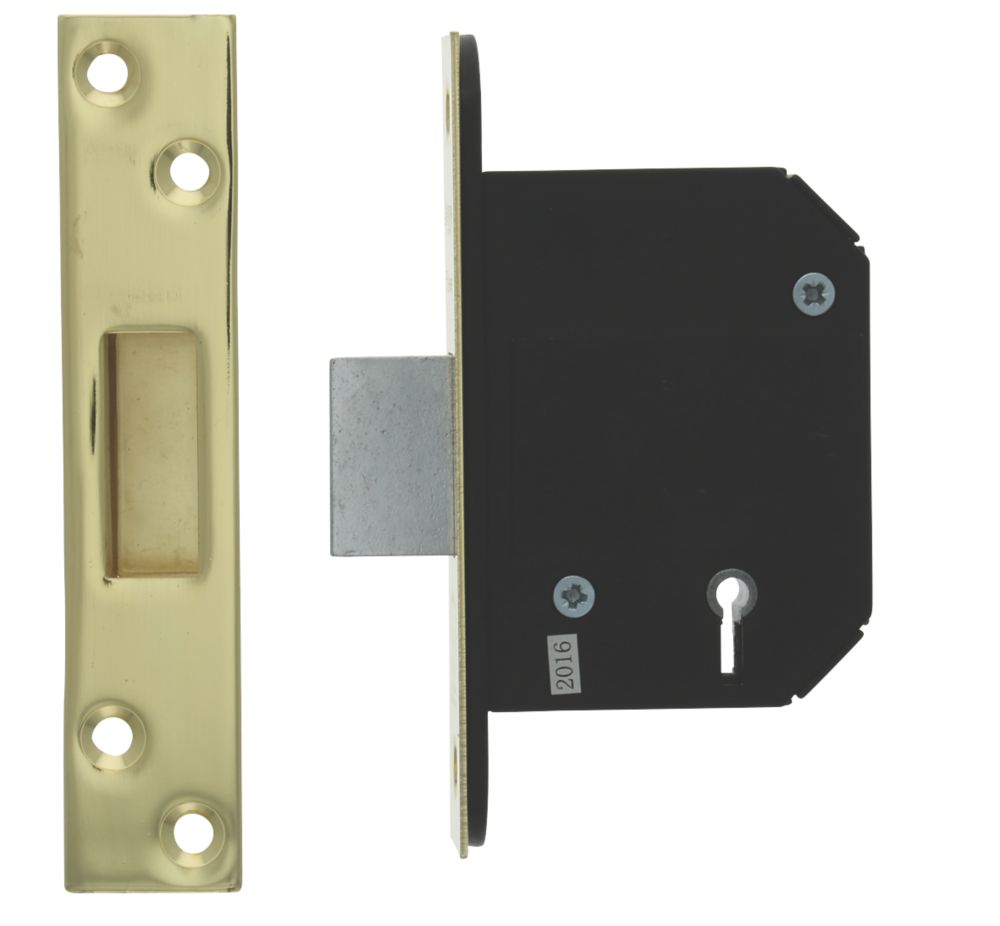 Legge Polished Brass BS 5-Lever Mortice Deadlock 68mm Case - 45mm Backset Reviews