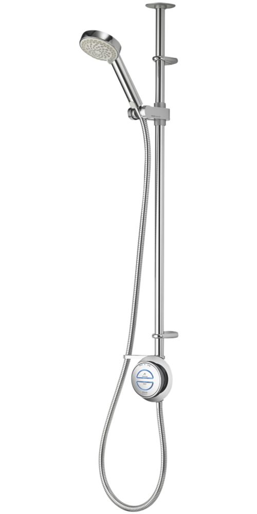 Moretti Acqua Thermostatic Mixer Shower Fixed Flexible Exposed Chrome.Aqualisa Quartz Gravity Pumped Ceiling Fed Single Outlet Chrome Thermostatic Digital Mixer Shower Showers Screwfix Com