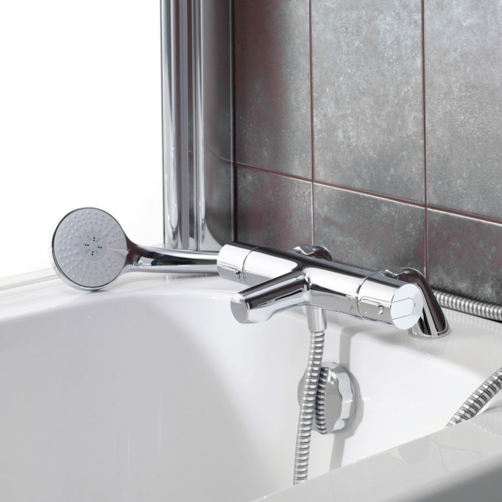 Ideal Standard Ceratherm 100 Deck-Mounted Thermostatic Bath / Shower Mixer Bathroom Tap