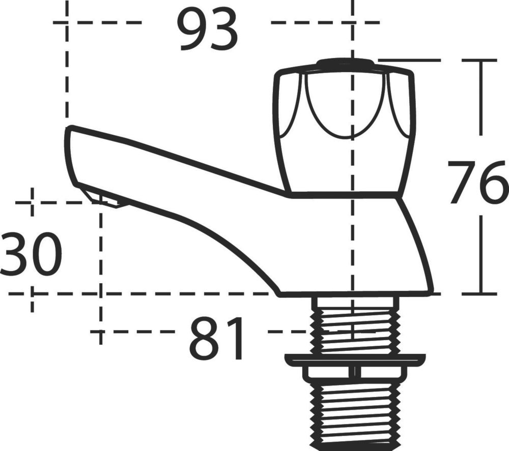 Armitage Shanks Sandringham 21 Bath Pillar Bathroom Taps Pair