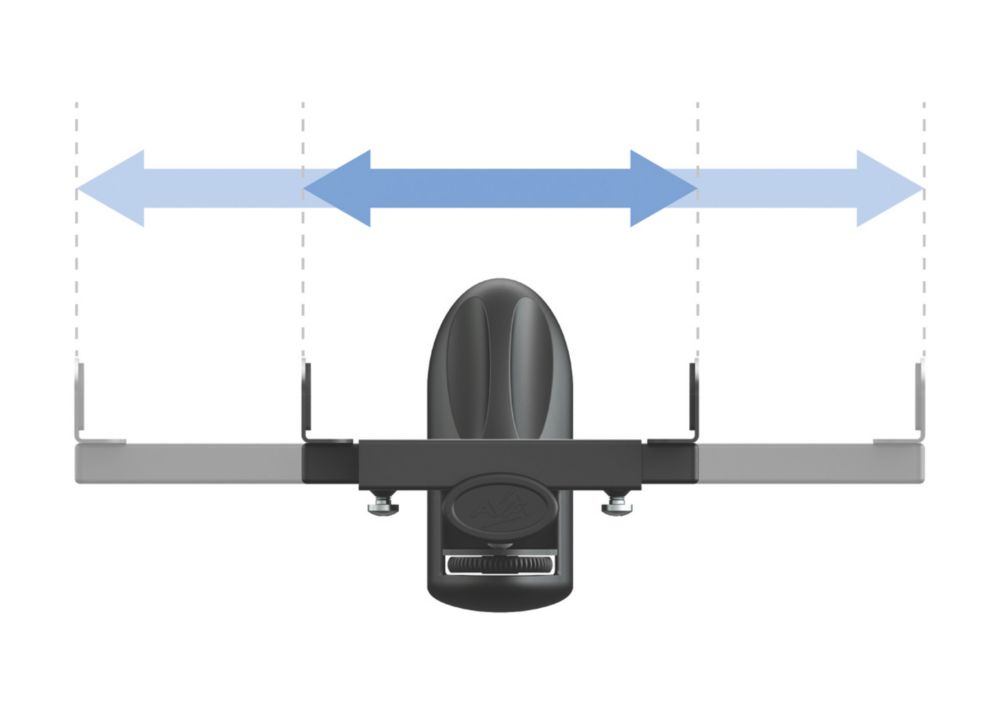 AVF Universal Speaker Bracket Large Black 2 Pack