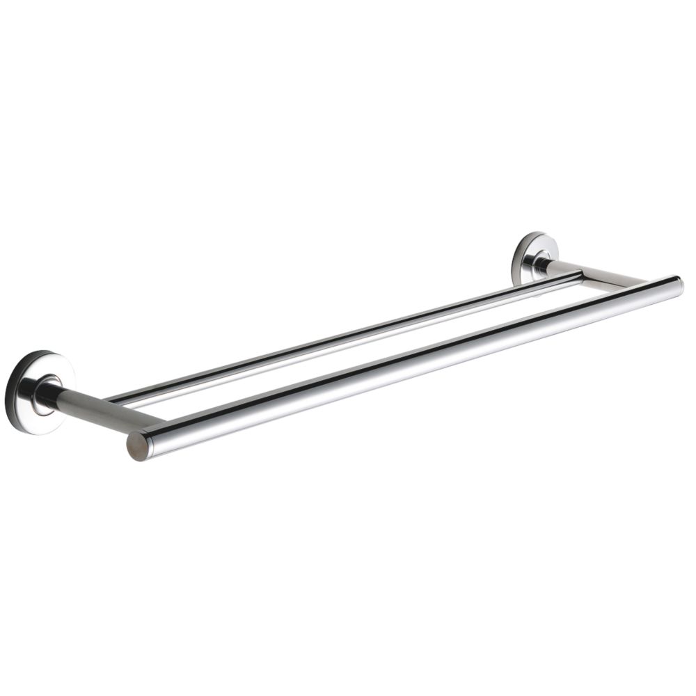 Posh Solus MK2 Double Towel Rail 750mm Chrome from Reece