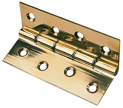 Polished Brass Washered Hinge 76 x 51mm 2 Pack Reviews