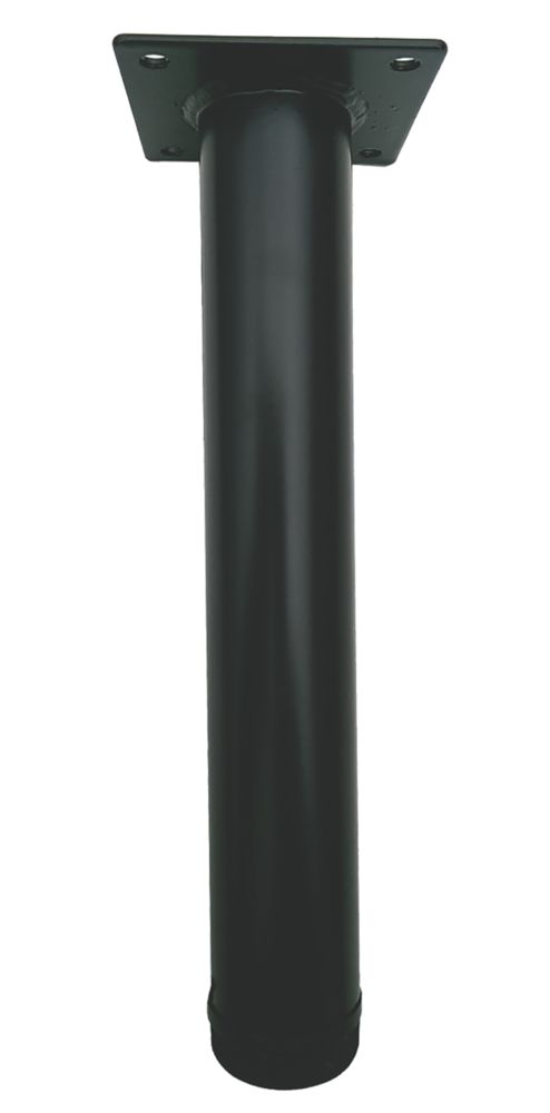 Rothley Furniture Leg Black 200mm Worktop Fittings Screwfix Com