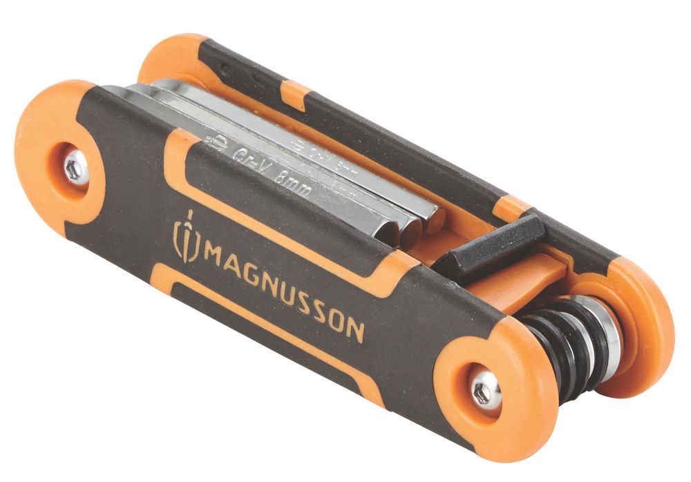 Magnusson Metric Folding Hex Key Set 8 Pcs