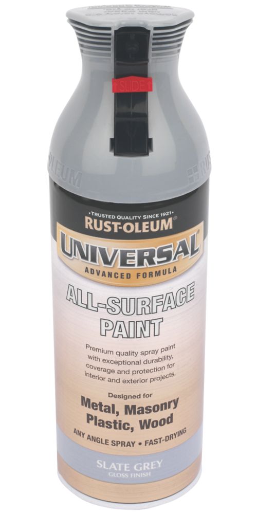 Rust-oleum Universal Spray Paint Slate Grey 400ml Reviews