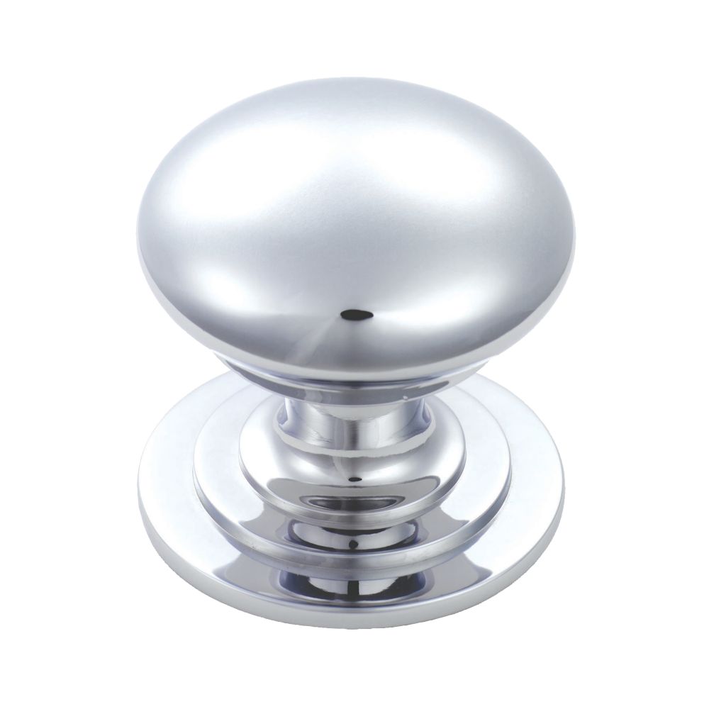 Carlisle Brass Victorian Cupboard Knob Polished Chrome 25mm Reviews