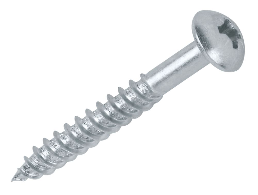 Quicksilver PZ Round Head Woodscrews 10 x 1½