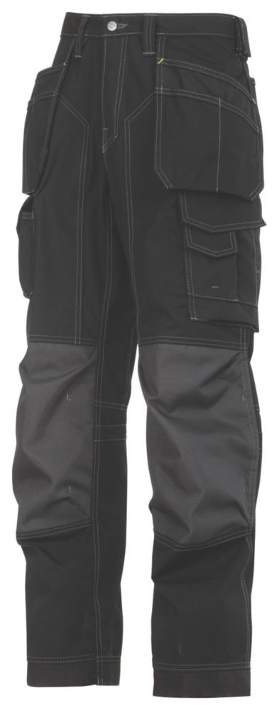 Snickers 3223 Floorlayer Trousers Grey / Black 30