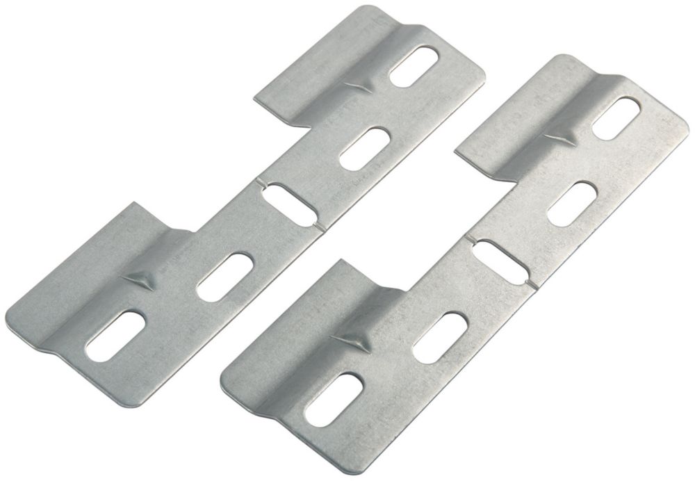 Suki Cabinet Suspension Rail Silver 130 X 38 X 6mm 2 Pack