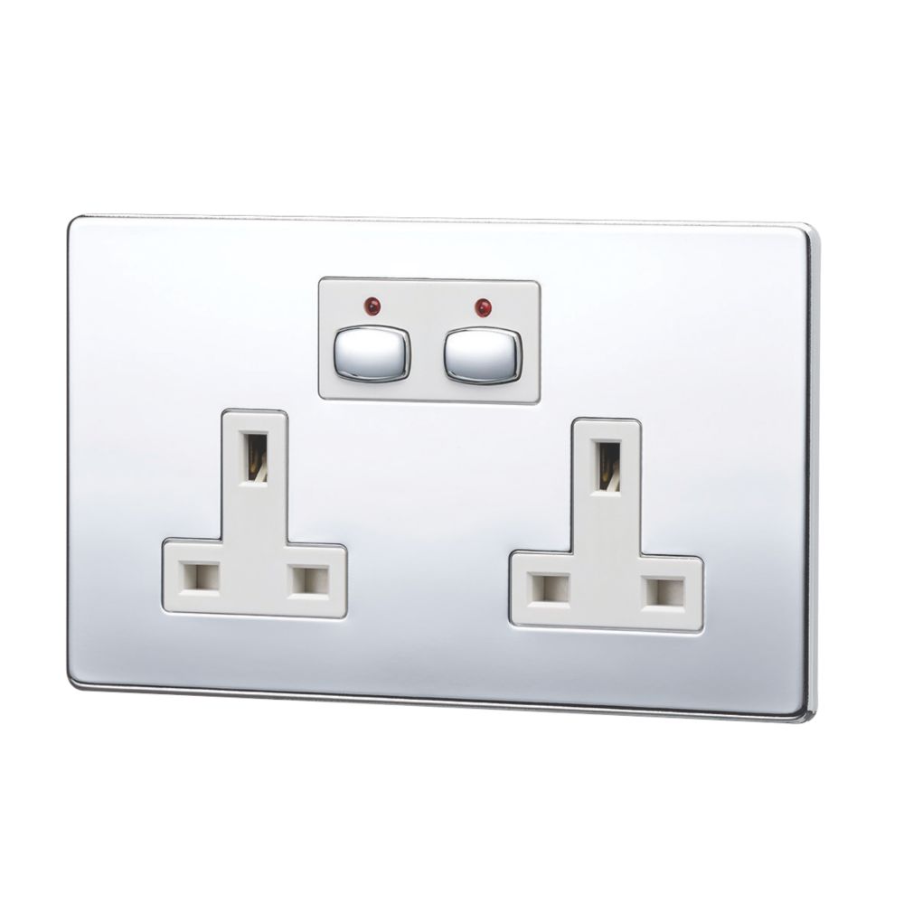 Energenie MiHome 13A 2-Gang SP Socket Polished Chrome Reviews